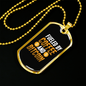 Fuelled by Coffee and Bitcoin Crypto Necklace Stainless Steel or 18k Gold Dog Tag 24" Chain-Express Your Love Gifts