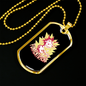 Funkentuscha Electrician Necklace Stainless Steel or 18k Gold Dog Tag 24" Chain-Express Your Love Gifts