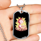 Funkentuscha Electrician Necklace Stainless Steel or 18k Gold Dog Tag 24" Chain-Express Your Love Gifts