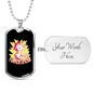 Funkentuscha Electrician Necklace Stainless Steel or 18k Gold Dog Tag 24" Chain-Express Your Love Gifts