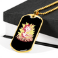 Funkentuscha Electrician Necklace Stainless Steel or 18k Gold Dog Tag 24" Chain-Express Your Love Gifts