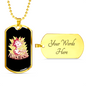 Funkentuscha Electrician Necklace Stainless Steel or 18k Gold Dog Tag 24" Chain-Express Your Love Gifts
