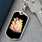 Funkentuscha Swivel Electrician Keychain Dog Tag Stainless Steel or 18k Gold-Express Your Love Gifts