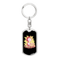 Funkentuscha Swivel Electrician Keychain Dog Tag Stainless Steel or 18k Gold-Express Your Love Gifts
