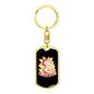 Funkentuscha Swivel Electrician Keychain Dog Tag Stainless Steel or 18k Gold-Express Your Love Gifts