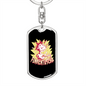 Funkentuscha Swivel Electrician Keychain Dog Tag Stainless Steel or 18k Gold-Express Your Love Gifts
