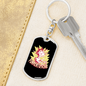 Funkentuscha Swivel Electrician Keychain Dog Tag Stainless Steel or 18k Gold-Express Your Love Gifts