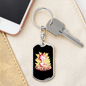 Funkentuscha Swivel Electrician Keychain Dog Tag Stainless Steel or 18k Gold-Express Your Love Gifts