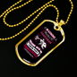 Funny Fishing Necklace Stainless Steel or 18k Gold Dog Tag 24" Chain-Express Your Love Gifts