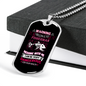 Funny Fishing Necklace Stainless Steel or 18k Gold Dog Tag 24" Chain-Express Your Love Gifts