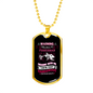 Funny Fishing Necklace Stainless Steel or 18k Gold Dog Tag 24" Chain-Express Your Love Gifts