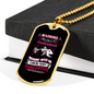 Funny Fishing Necklace Stainless Steel or 18k Gold Dog Tag 24" Chain-Express Your Love Gifts