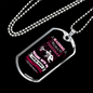 Funny Fishing Necklace Stainless Steel or 18k Gold Dog Tag 24" Chain-Express Your Love Gifts