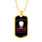 Funny Plumber Necklace Stainless Steel or 18k Gold Dog Tag 24" Chain-Express Your Love Gifts