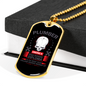Funny Plumber Necklace Stainless Steel or 18k Gold Dog Tag 24" Chain-Express Your Love Gifts