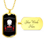 Funny Plumber Necklace Stainless Steel or 18k Gold Dog Tag 24" Chain-Express Your Love Gifts