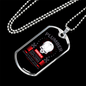 Funny Plumber Necklace Stainless Steel or 18k Gold Dog Tag 24" Chain-Express Your Love Gifts