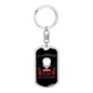Funny Plumber Swivel Keychain Dog Tag Stainless Steel or 18k Gold-Express Your Love Gifts