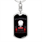 Funny Plumber Swivel Keychain Dog Tag Stainless Steel or 18k Gold-Express Your Love Gifts