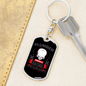 Funny Plumber Swivel Keychain Dog Tag Stainless Steel or 18k Gold-Express Your Love Gifts