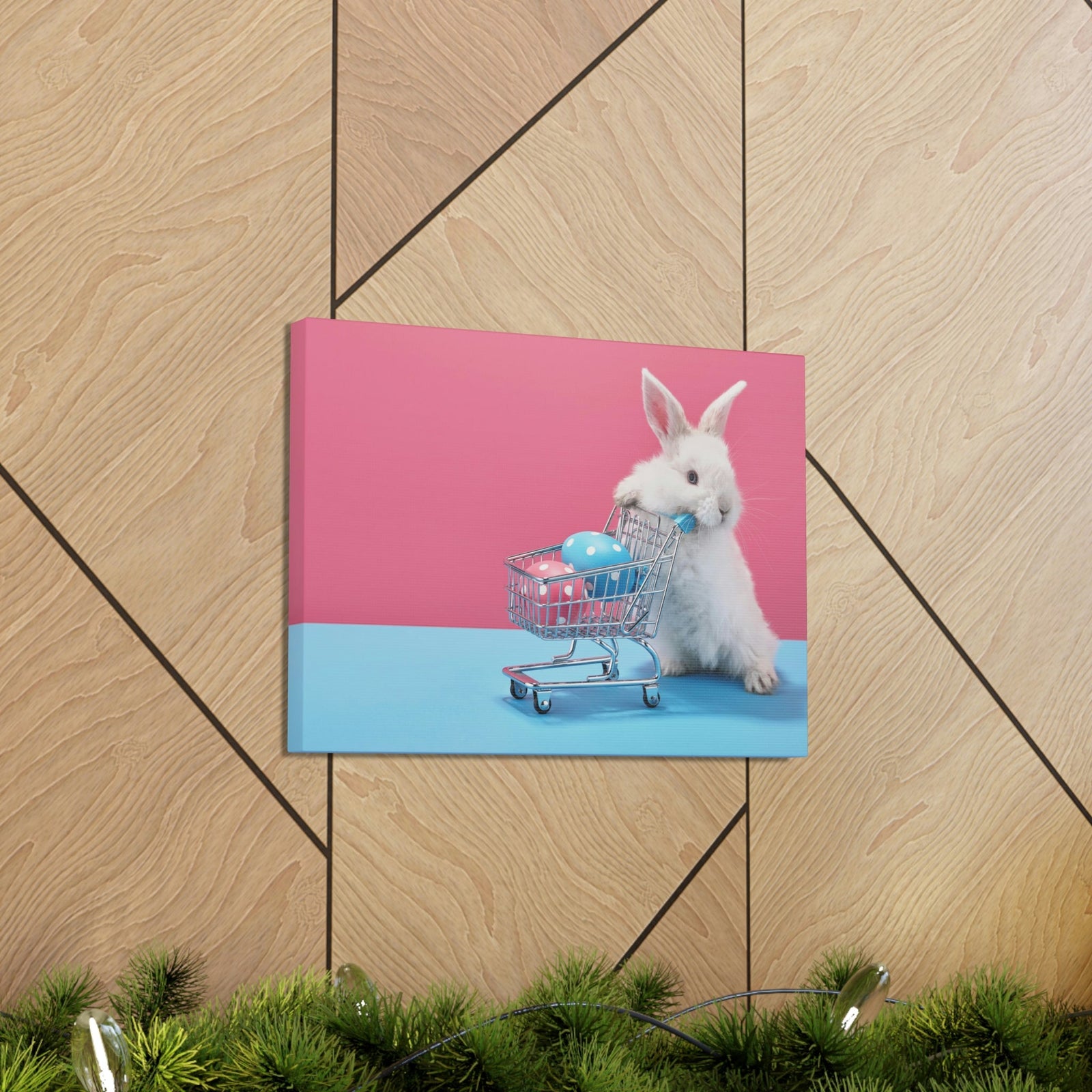 Funny Rabbit Silly Rabbit Inside Wall Art Ready to Hang Unframed-Express Your Love Gifts