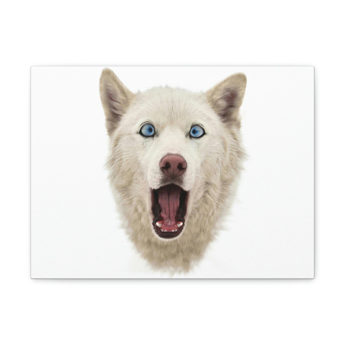 Funny Siberian Husky Silly Siberian Husky Inside Wall Art Ready to Hang Unframed-Express Your Love Gifts