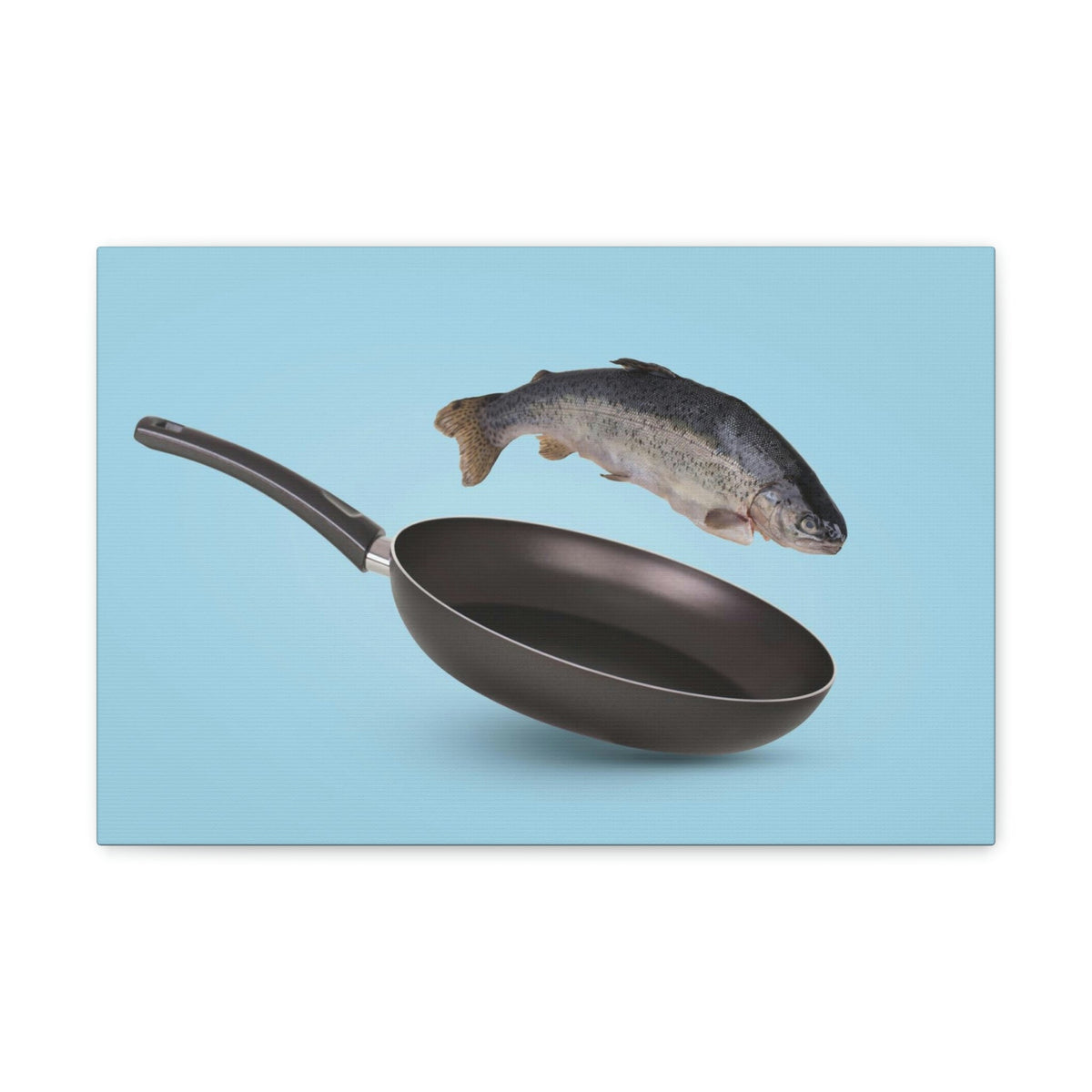 Funny Trout Silly Trout Inside Wall Art Ready to Hang Unframed-Express Your Love Gifts