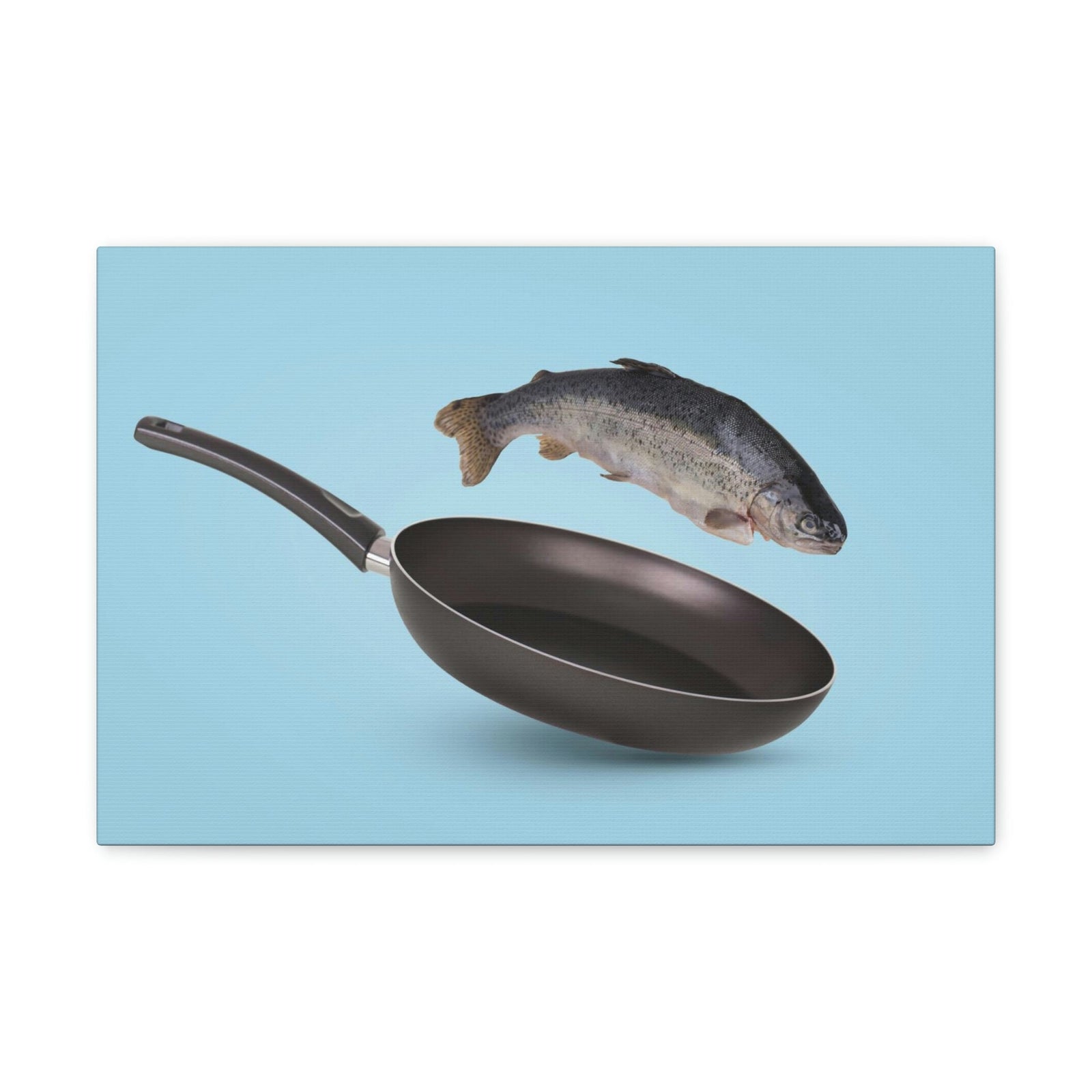 Funny Trout Silly Trout Inside Wall Art Ready to Hang Unframed-Express Your Love Gifts