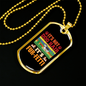 Fur-Fetti Necklace Stainless Steel or 18k Gold Dog Tag 24" Chain-Express Your Love Gifts