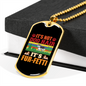 Fur-Fetti Necklace Stainless Steel or 18k Gold Dog Tag 24" Chain-Express Your Love Gifts