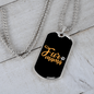 Fur Mama Necklace Stainless Steel or 18k Gold Dog Tag 24" Chain-Express Your Love Gifts
