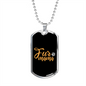 Fur Mama Necklace Stainless Steel or 18k Gold Dog Tag 24" Chain-Express Your Love Gifts