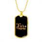 Fur Mama Necklace Stainless Steel or 18k Gold Dog Tag 24" Chain-Express Your Love Gifts