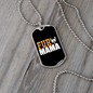 Fur Mama White Necklace Stainless Steel or 18k Gold Dog Tag 24" Chain-Express Your Love Gifts