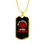 Future Firefighter Gift Stainless Steel or 18k Gold Dog Tag 24" Chain-Express Your Love Gifts