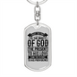 Future To His Providence Keychain Stainless Steel or 18k Gold Dog Tag Keyring-Express Your Love Gifts