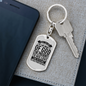 Future To His Providence Keychain Stainless Steel or 18k Gold Dog Tag Keyring-Express Your Love Gifts