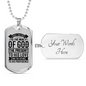 Future To His Providence Necklace Stainless Steel or 18k Gold Dog Tag 24" Chain-Express Your Love Gifts