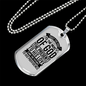 Future To His Providence Necklace Stainless Steel or 18k Gold Dog Tag 24" Chain-Express Your Love Gifts