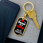Galah Cockatoo Bird Keychain Stainless Steel or 18k Gold Dog Tag Keyring-Express Your Love Gifts
