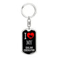 Galah Cockatoo Bird Lover Keyring Keychain Stainless Steel or 18k Gold-Express Your Love Gifts