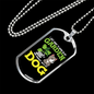 Garden Dog Necklace Stainless Steel or 18k Gold Dog Tag 24" Chain-Express Your Love Gifts