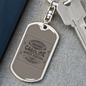 Gasoline Speed Racing Biker Keychain Stainless Steel or 18k Gold Dog Tag Keyring-Express Your Love Gifts