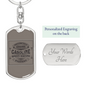 Gasoline Speed Racing Biker Keychain Stainless Steel or 18k Gold Dog Tag Keyring-Express Your Love Gifts