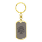 Gasoline Speed Racing Biker Keychain Stainless Steel or 18k Gold Dog Tag Keyring-Express Your Love Gifts