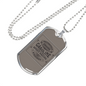 Gasoline Speed Racing Biker Necklace Stainless Steel or 18k Gold Dog Tag 24"-Express Your Love Gifts