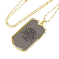 Gasoline Speed Racing Biker Necklace Stainless Steel or 18k Gold Dog Tag 24"-Express Your Love Gifts