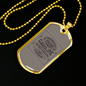 Gasoline Speed Racing Biker Necklace Stainless Steel or 18k Gold Dog Tag 24"-Express Your Love Gifts