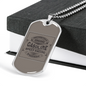 Gasoline Speed Racing Biker Necklace Stainless Steel or 18k Gold Dog Tag 24"-Express Your Love Gifts