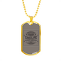 Gasoline Speed Racing Biker Necklace Stainless Steel or 18k Gold Dog Tag 24"-Express Your Love Gifts